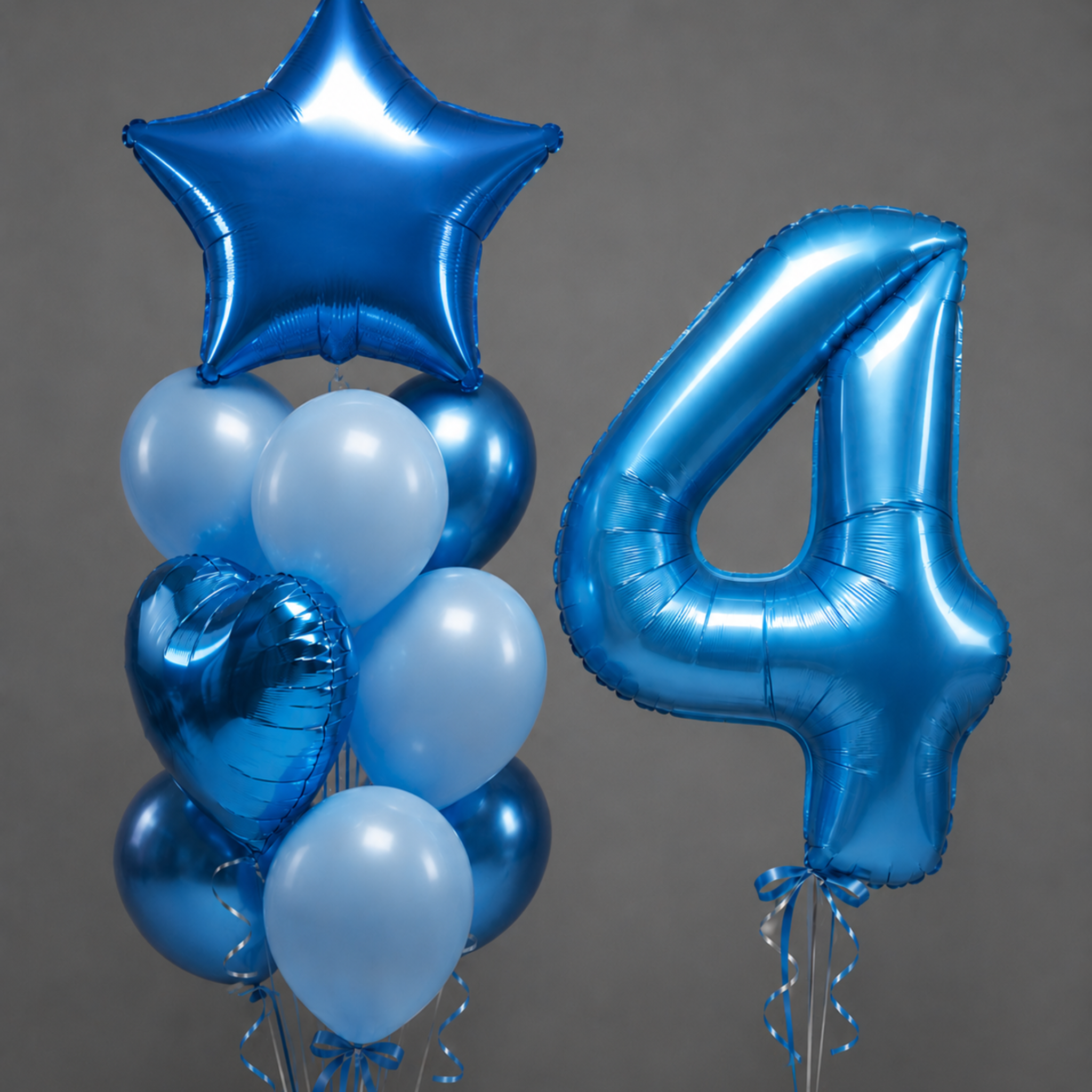 Hēlija balonu virtenes dažādās krāsās un formās
