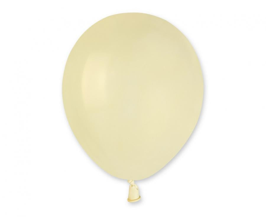 Lateksa balons 12 cm sviesta dzeltens pastelis (pastel butter)