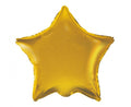 Folija balons zvaigzne, zelta matt, 19