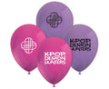 Folija balons Balloons K-POP DEMON HUNTERS rozā, violets