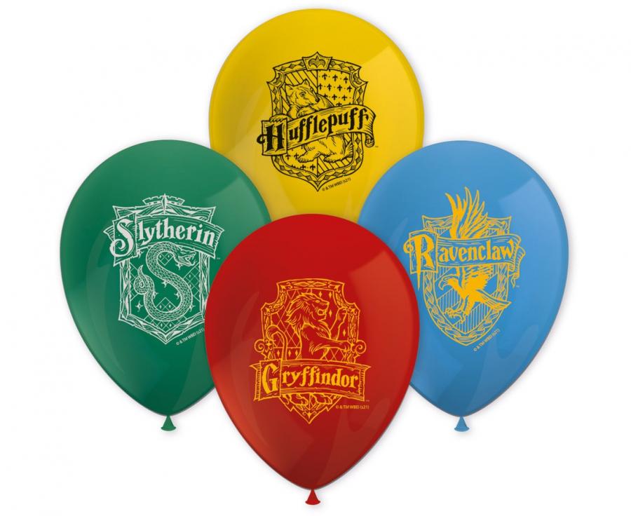 Folija balons Set of 8 balloons Harry Potter Hogwarts Houses