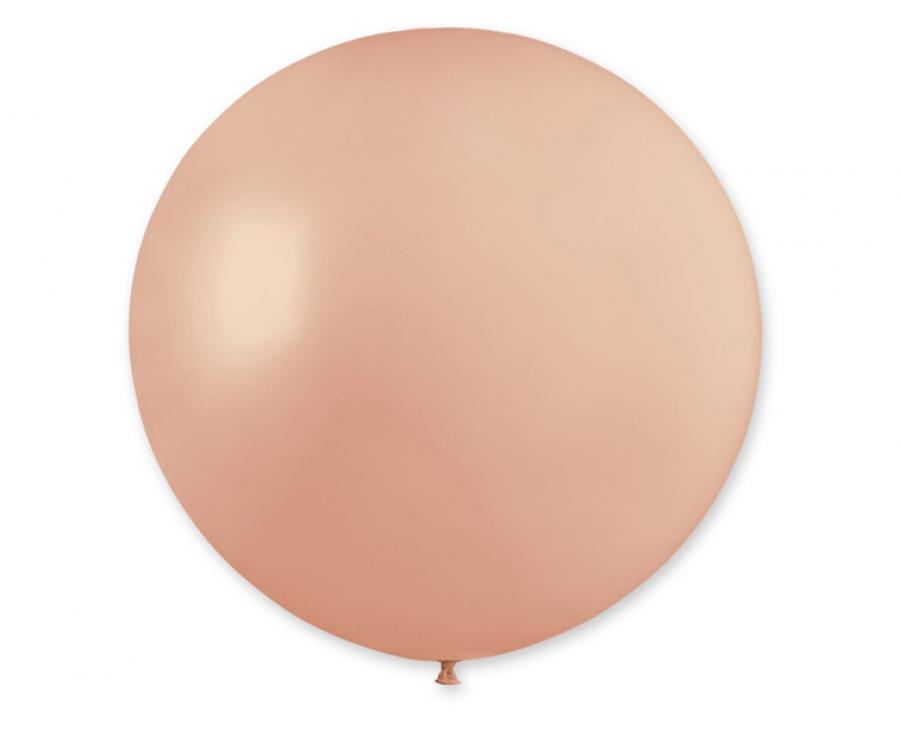 Lateksa balons 60 cm miglas rozā (Misty Rose)
