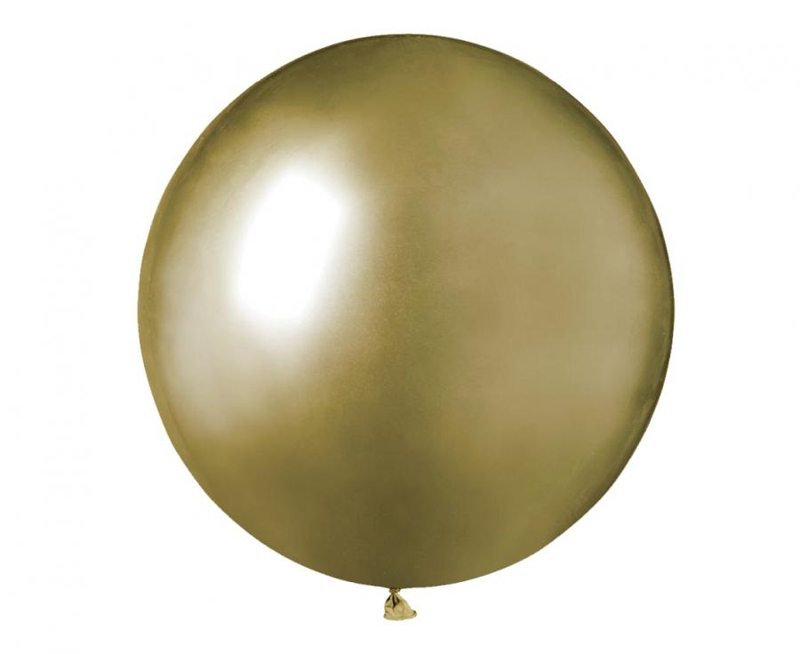 Lateksa balons 48 cm spīdīgi zelta (Shiny   Gold)