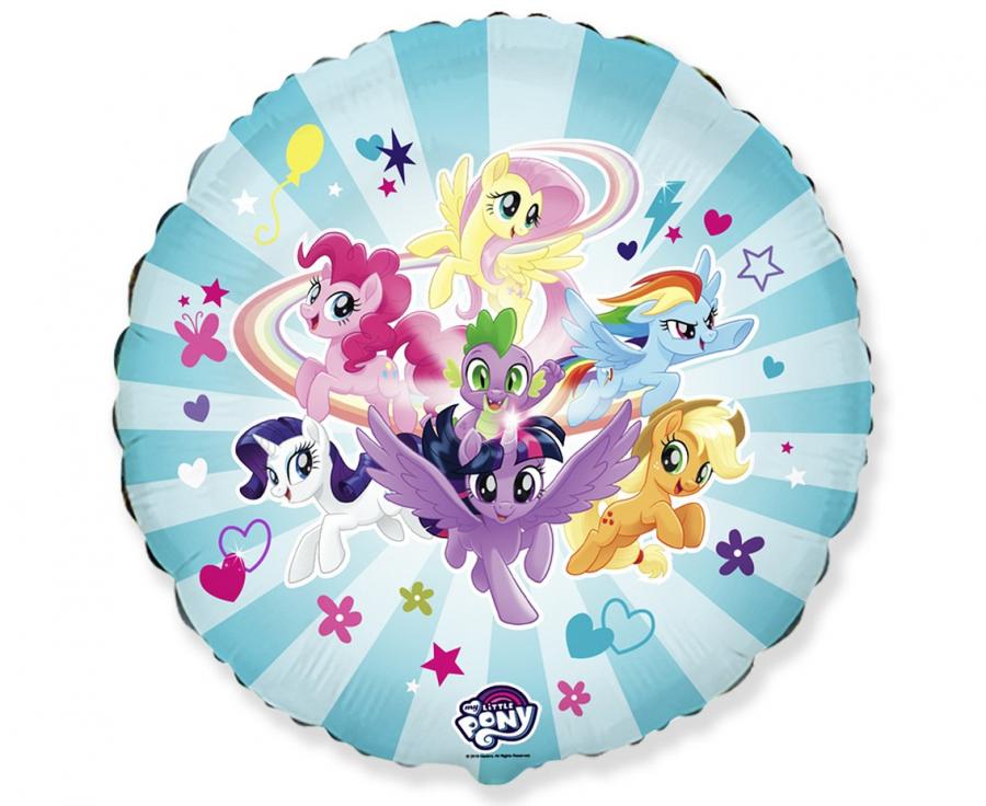 Folija balons #BFK 18 FX - My little Pony Team, unpacked (flat)
