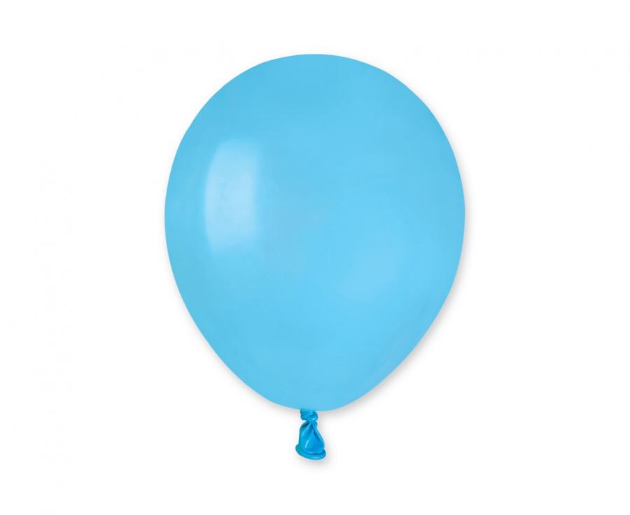 Lateksa balons 12 cm gaiši zils pastelis (pastel light blue)