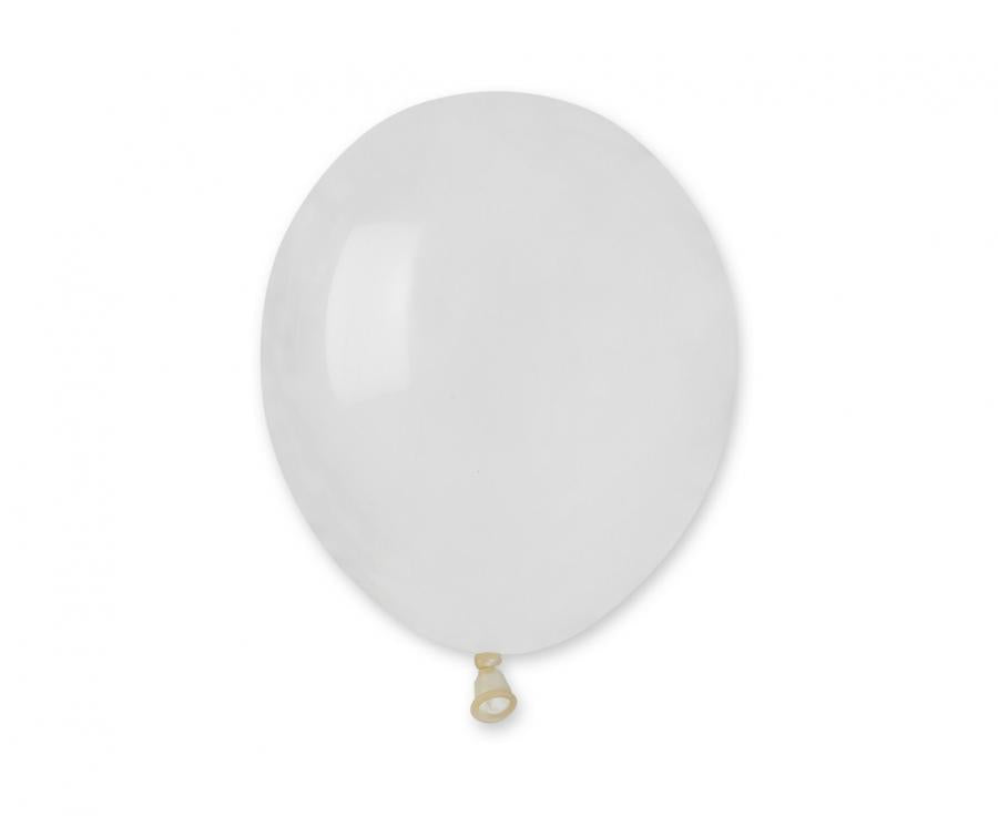 Lateksa balons 12 cm caurspīdīgs pastelis (pastel transparent)