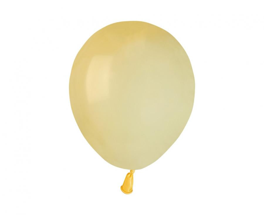 Lateksa balons 12 cm maigi dzeltens macaron pastelis (pastel baby yellow macaron)