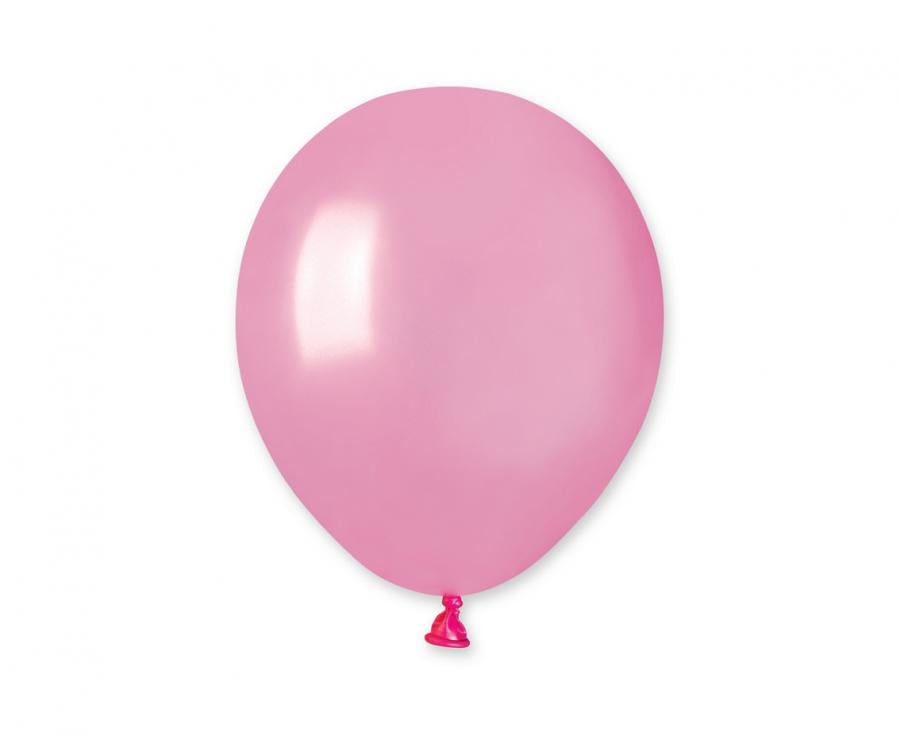 Lateksa balons 12 cm metāliski rozā (metallic pink)
