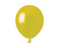 Lateksa balons 12 cm metāliski dzeltens (metallic yellow)