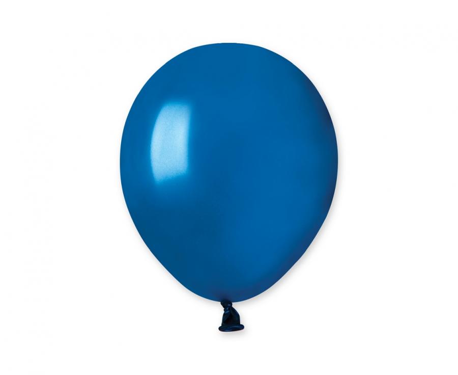 Lateksa balons 12 cm metāliski okeāna zils (metallic ocean blue)