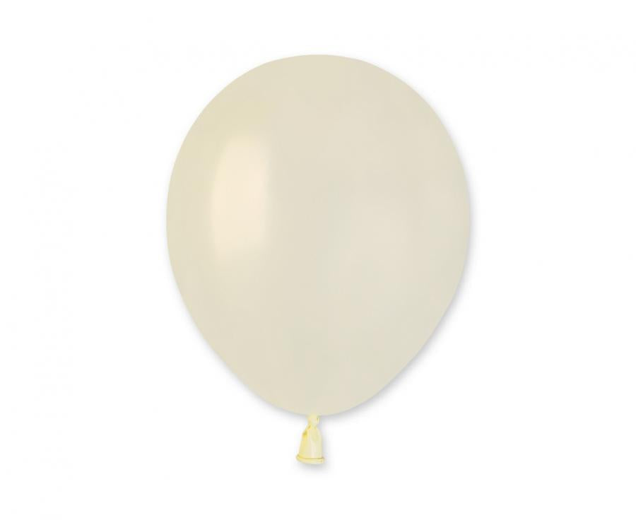 Lateksa balons 12 cm metāliski ziloņkaula (metallic ivory)