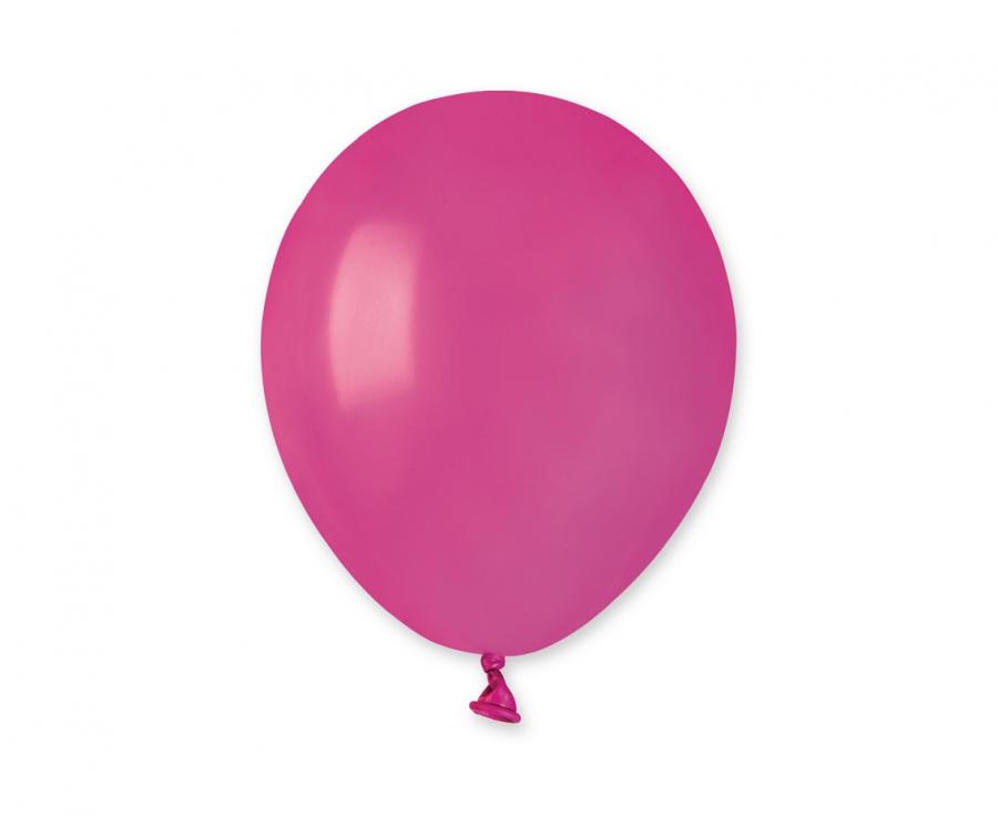 Lateksa balons 12 cm tumši rozā pastelis (pastel dark pink)