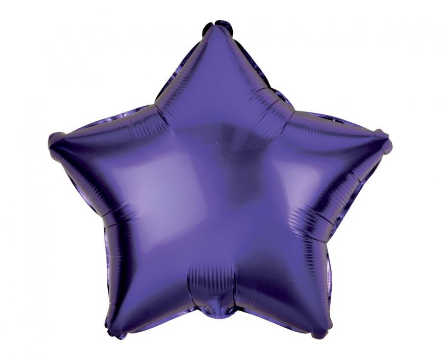 Folija balons zvaigzne, violets, 19