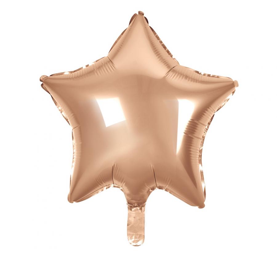 Folija balons zvaigzne, rozā-rose, 19