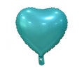 Folija balons sirds, matt, turquoise, 46 cm
