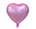 Folija balons sirds, matt, rozā, 18