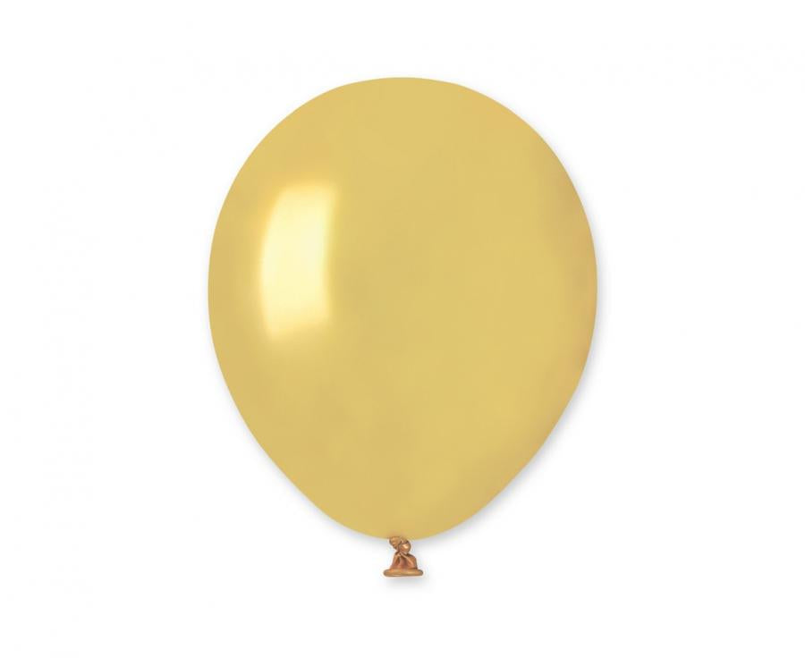 Lateksa balons 12 cm metāliski zelta dorato (metallicic gold dorato)