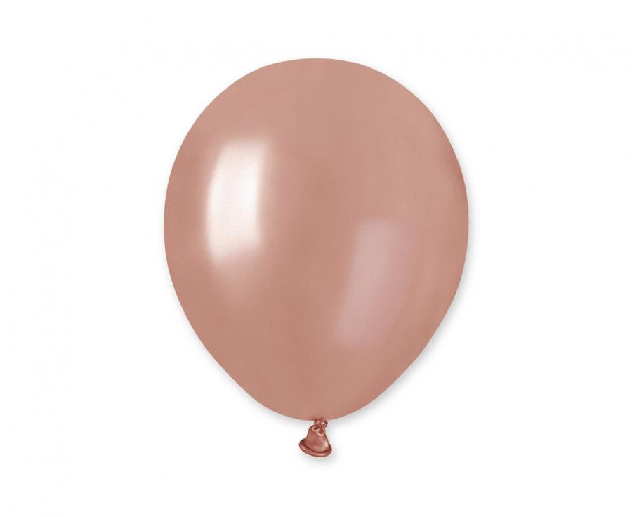 Lateksa balons 12 cm metāliski rozā zelta (metallic rose gold)