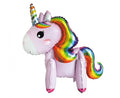 Folija balons Unicorn, 65 cm, Rozā, standing