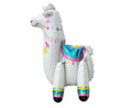 Folija balons Llama, 65 cm, Balts, standing