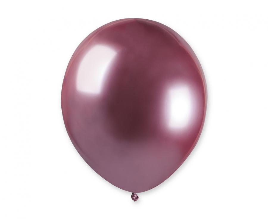 Lateksa balons 12 cm spīdīgi rozā (shiny pink)