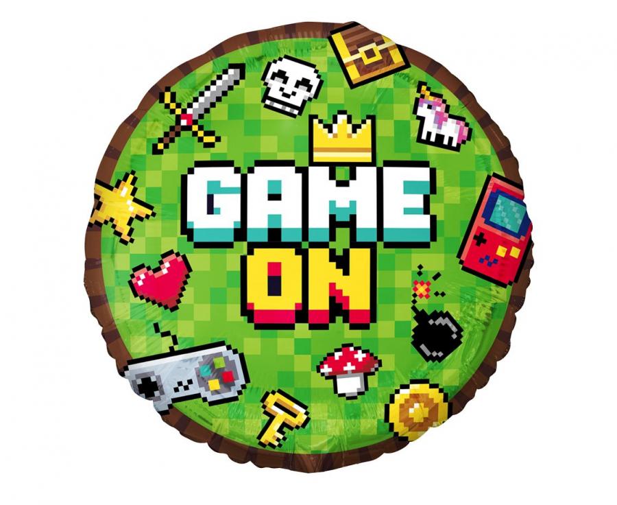 Folija balons Game On, 45 cm