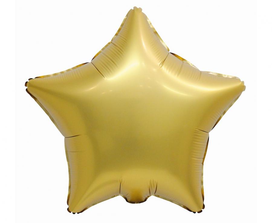 Folija balons B&C zvaigzne antique zelta matt, 19