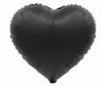 Folija balons B&C sirds, melns matt, 18