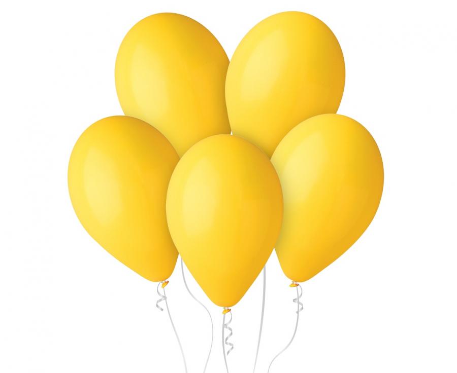 Lateksa balons 30 cm dzeltena (Yellow)