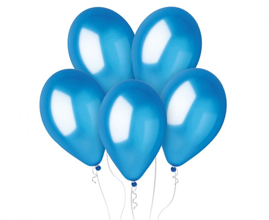 Lateksa balons 30 cm zils metālisks (Metallic Blue)