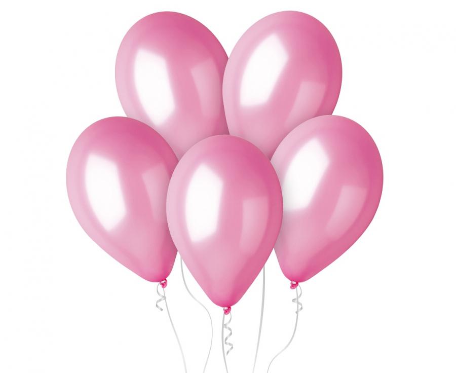 Lateksa balons 30 cm rozā metālisks (Metallic Pink)