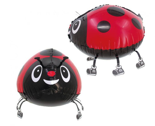 Folija balons Ladybug, 27x37 cm, staigājošs BALONS
