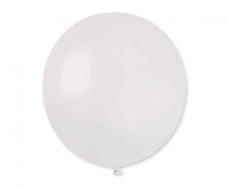 Lateksa balons 48 cm metāliski balts (Metallic   White)