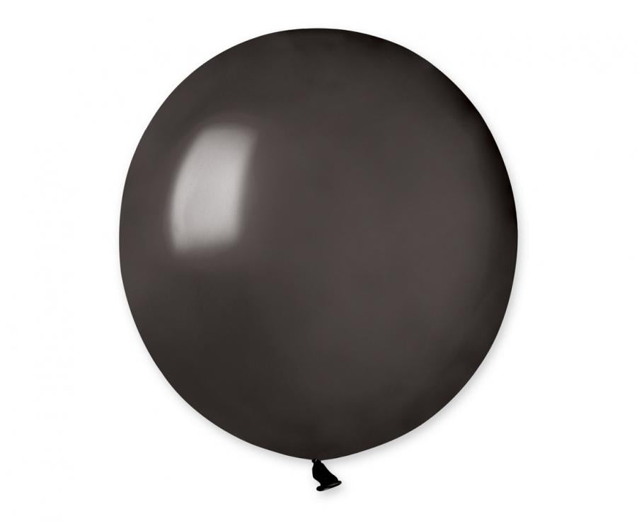 Lateksa balons 48 cm metāliski melns (Metallic   Black)