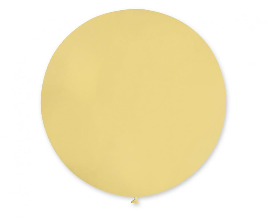 Lateksa balons 48 cm pastelis sinepju dzeltens (Pastel   Mustard)