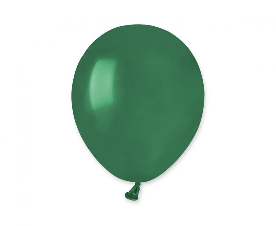 Lateksa balons 12 cm pudeļzaļš smaragda pastelis (pastel bottle emerald green)
