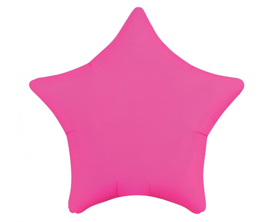 Folija balons Zvaigzne 19“ neon fushia