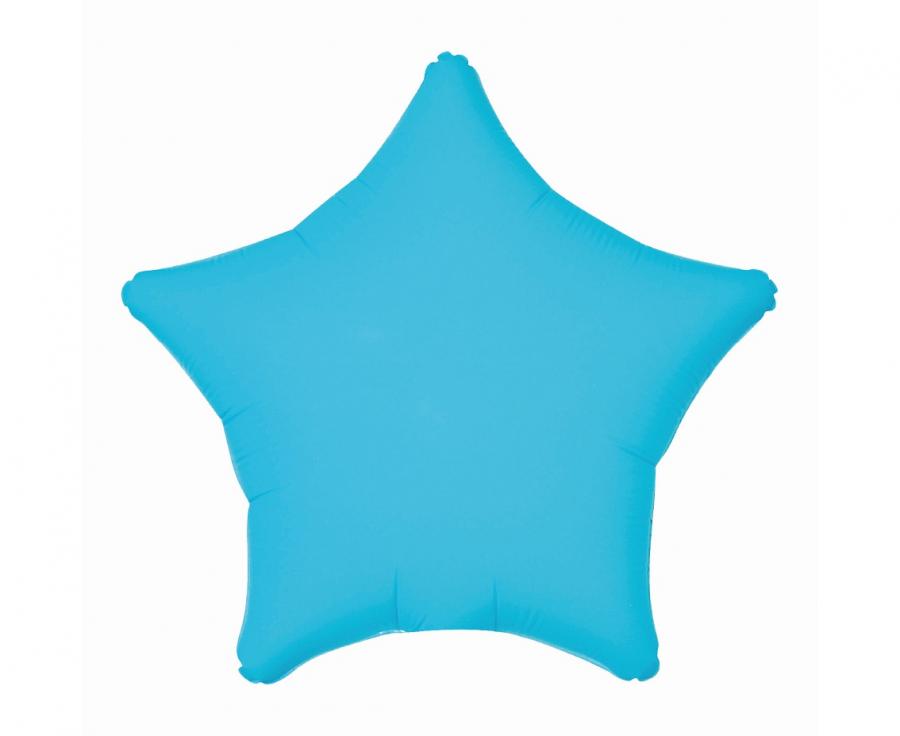 Folija balons Zvaigzne 19“ neon Zils