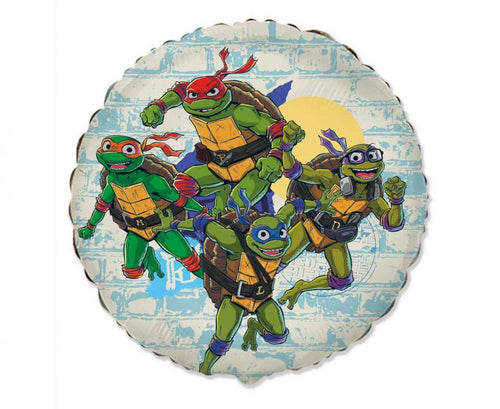 Folija balons #BFK 18 FX - Ninja Turtles, unpacked (flat)