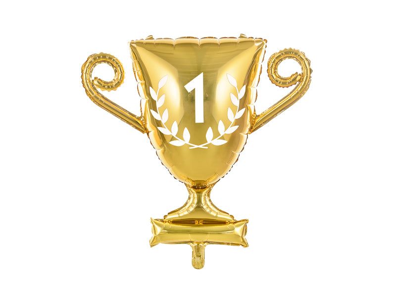 Folija balons Cup, 64x61cm, zelts (Foil balloon Cup, gold)