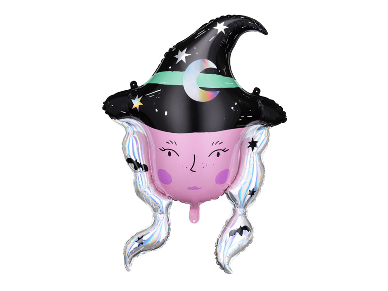 Folija balons Witch, 73,5x101 cm, dažādas krāsas (Foil balloon Witch, mix)