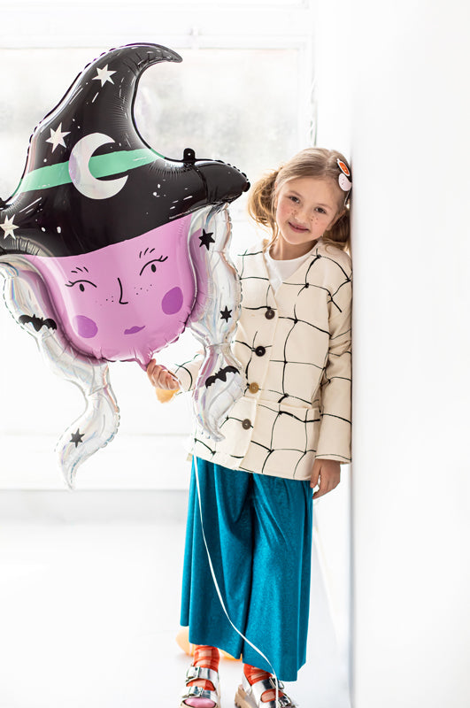 Folija balons Witch, 73,5x101 cm, dažādas krāsas (Foil balloon Witch, mix)