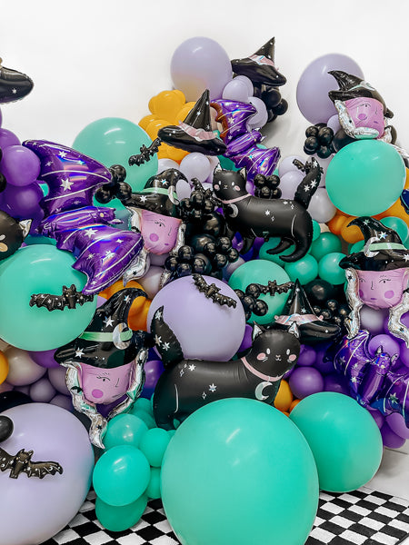 Folija balons Witch, 73,5x101 cm, dažādas krāsas (Foil balloon Witch, mix)