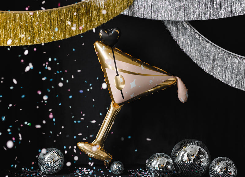 Foil balllon Glass, 126x93 cm, dažādas krāsas (Foil balllon Glass, mix)