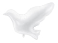 Folija balons Dove, balts, 77x66cm (Foil Balloon Dove, white)