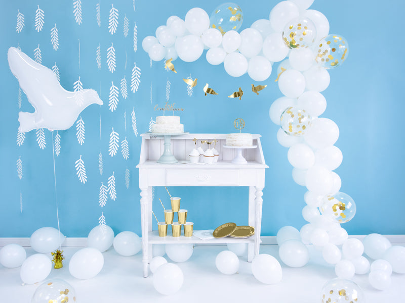 Folija balons Dove, balts, 77x66cm (Foil Balloon Dove, white)