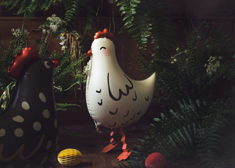 Folija balons Hen, 48x60 cm, dažādas krāsas (Foil balloon Hen, mix)