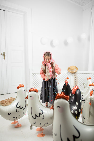 Folija balons Hen, 48x60 cm, dažādas krāsas (Foil balloon Hen, mix)