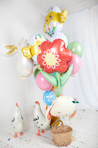 Folija balons Hen, 48x60 cm, dažādas krāsas (Foil balloon Hen, mix)