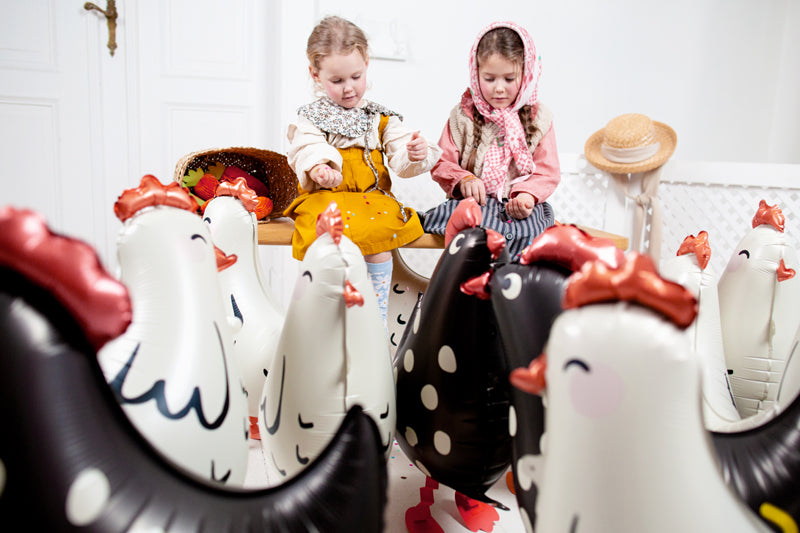Folija balons Rooster, 48x60 cm, dažādas krāsas (Foil balloon Rooster, mix)